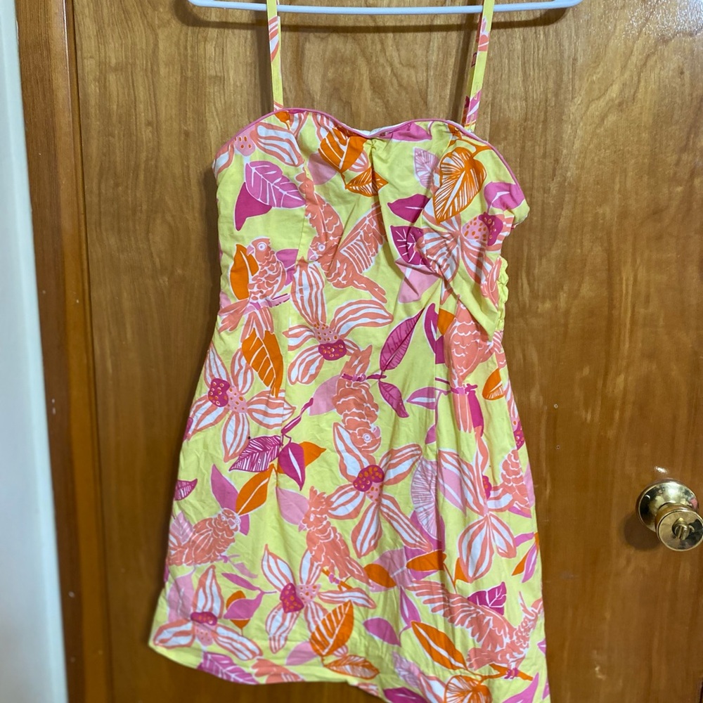 Lilly Pulitzer Yellow and Pink Dress